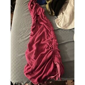Katie J Pink Dress size XL, Ruched side, wide straps